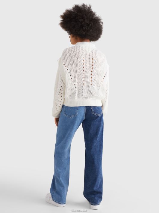 lipu kootud ülisuur kampsun RJV622197 ekru Tommy Hilfiger