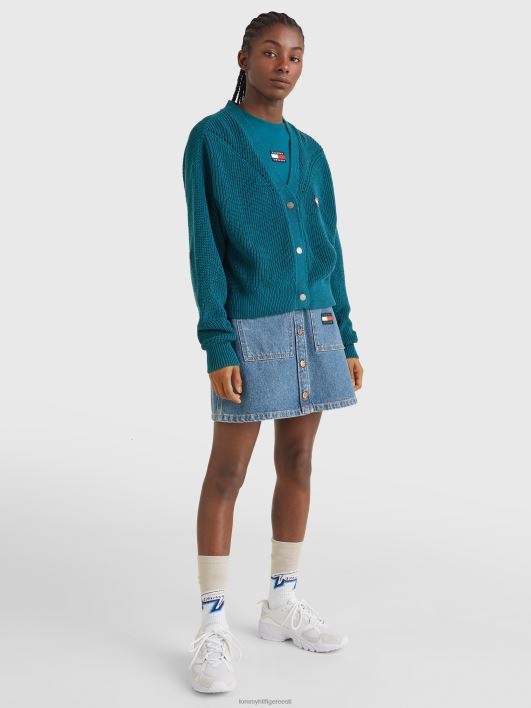 märgiga kootud kardigan RJV622167 bensiin Tommy Hilfiger