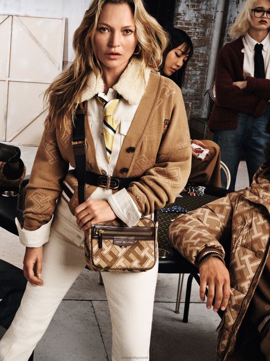 monogrammiga lõdvestunud kardigan RJV622182 maakoha khaki Tommy Hilfiger