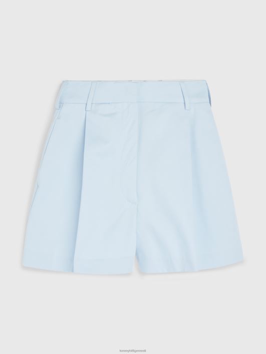 lääneranniku prep crest kõrge kõrgusega volditud lühikesed püksid RJV622443 tuuline sinine Tommy Hilfiger