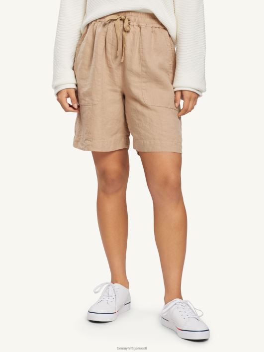 linane lõdvestunud lühike RJV622437 beež Tommy Hilfiger