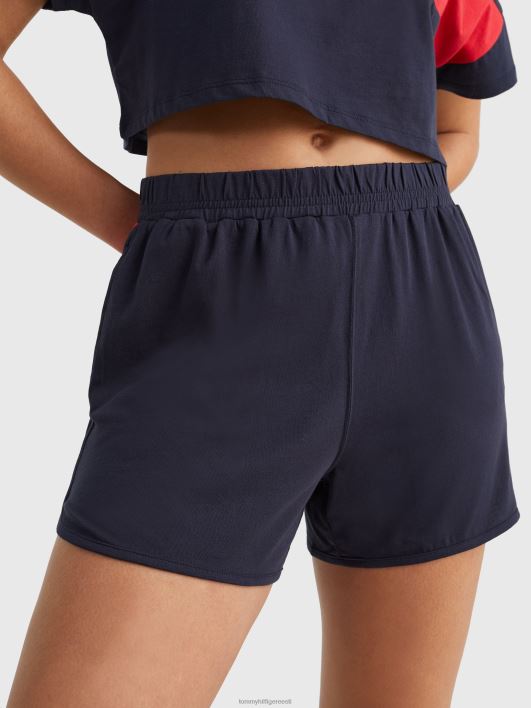 logoga kõrgetasemelised orgaanilisest puuvillast lühikesed püksid RJV622459 kõrbe taevas Tommy Hilfiger