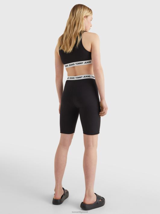 logoga vöörihmaga tsiklipüksid RJV622428 must Tommy Hilfiger