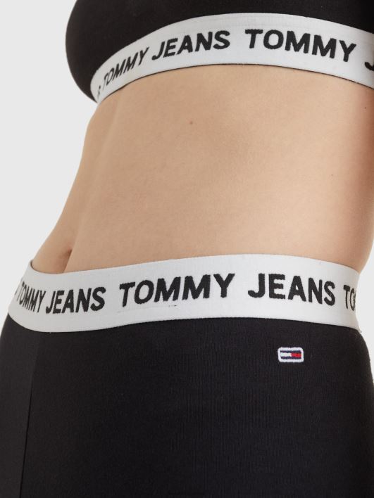 logoga vöörihmaga tsiklipüksid RJV622428 must Tommy Hilfiger