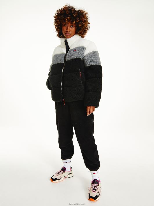 hubane värviblokeeritud puffjakk RJV622008 must/multi Tommy Hilfiger
