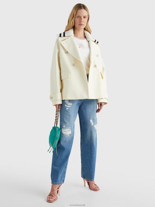 ikoonid pingevabalt sobivad paabumantel RJV621978 ekru Tommy Hilfiger