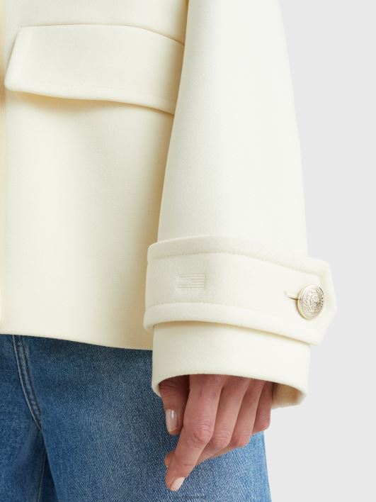 ikoonid pingevabalt sobivad paabumantel RJV621978 ekru Tommy Hilfiger