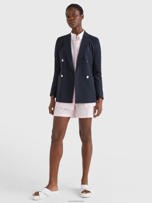 kahe rinnaga bleiser RJV622006 kõrbe taevas Tommy Hilfiger