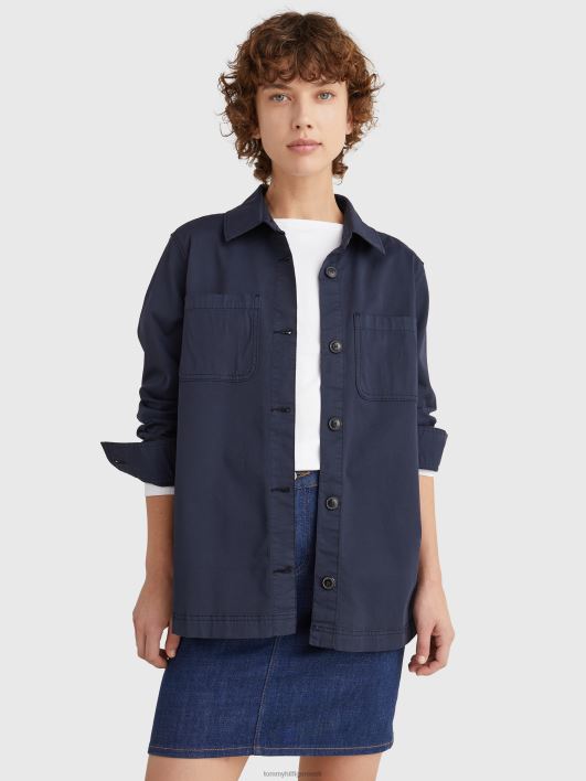 kasulikkus relaxed fit shacket RJV621983 kõrbe taevas Tommy Hilfiger