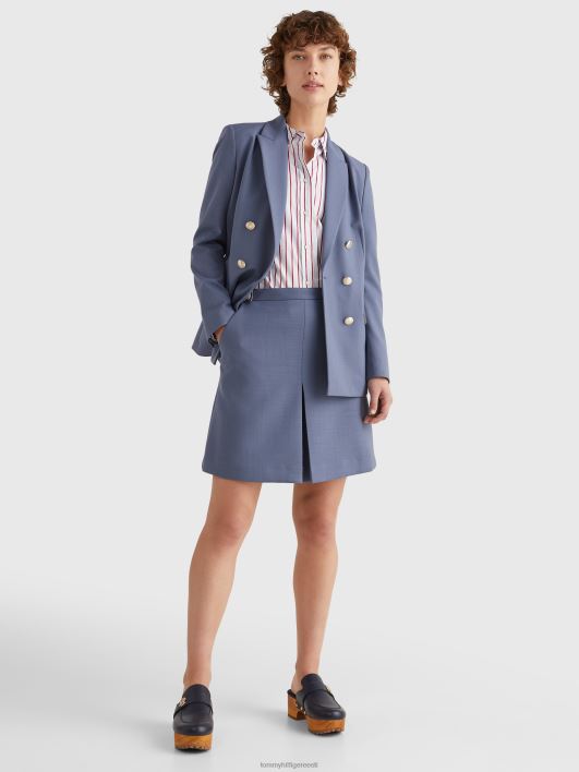 lõdvestunud kahe rinnaga bleiser RJV622017 kuu sinine Tommy Hilfiger