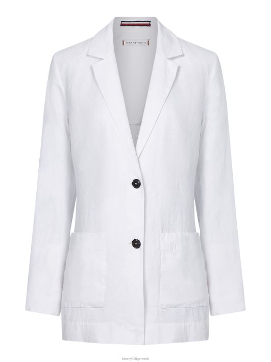 linane lõdvestunud bleiser RJV622000 valge Tommy Hilfiger