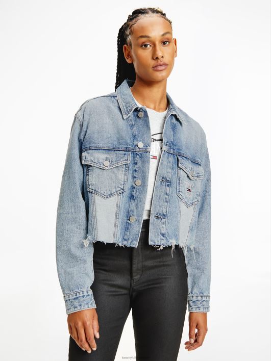 ülisuur kärbitud rekkamehe jope RJV622018 denim keskmine Tommy Hilfiger