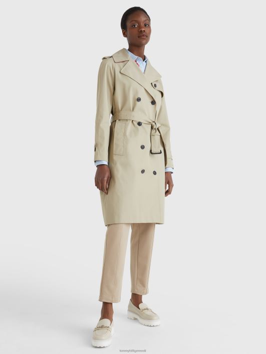 orgaanilisest puuvillast trentšmantel RJV621973 beež Tommy Hilfiger