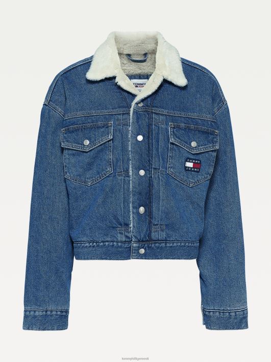 rinnamärk sherpa teksajakk RJV621970 denim valgus Tommy Hilfiger