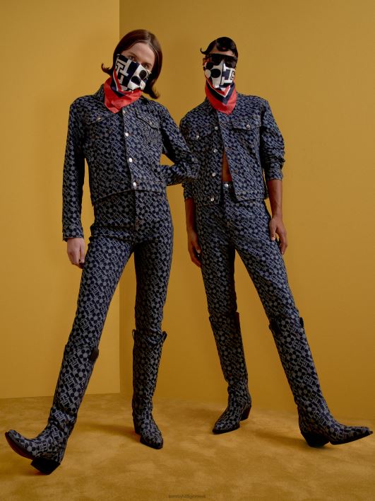 th x richard quinn teksajakk RJV621969 sinine Tommy Hilfiger