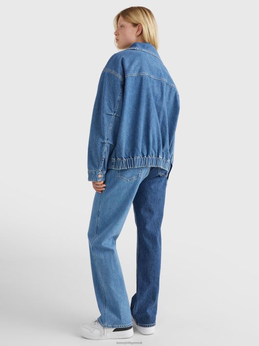 tikitud taaskasutatud teksajakk RJV622016 denim keskmine Tommy Hilfiger