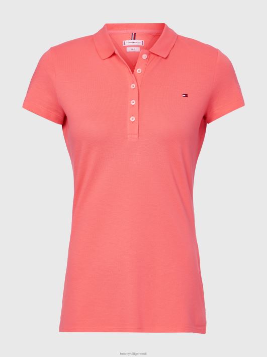 slim fit pique polo RJV622353 koralliõis Tommy Hilfiger