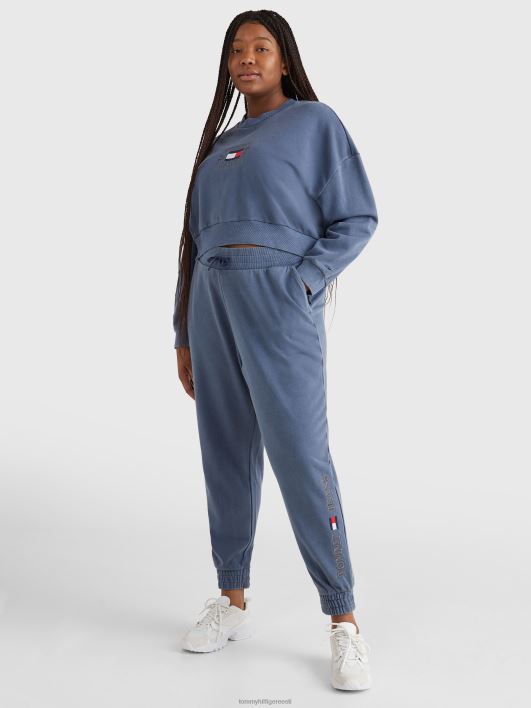 kõverad lõdvestunud logoga jooksjad RJV622301 hämar merevägi Tommy Hilfiger