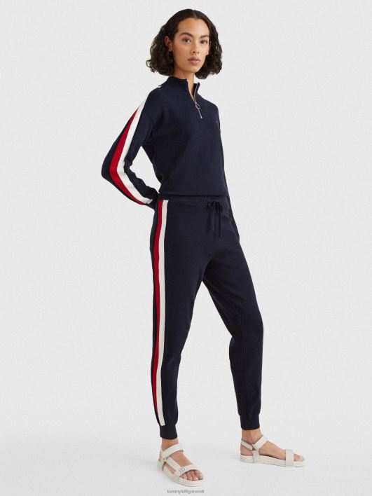 orgaanilisest puuvillast triibulised jooksjad RJV622312 kõrbe taevas Tommy Hilfiger