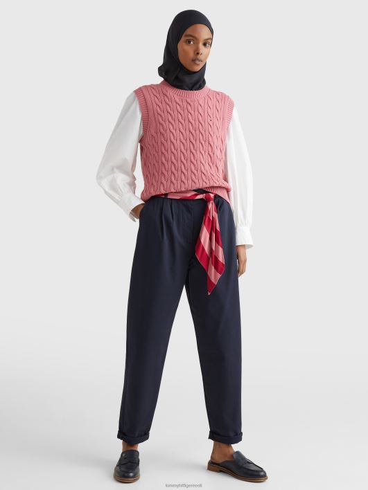 sallivöö plisseeritud kitsenevad chinos RJV622302 kõrbe taevas Tommy Hilfiger