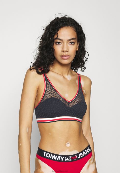 läbipaistev triip poolpadi kolmnurk bralette rinnatükk RJV628884 kõrbe taevas Tommy Hilfiger