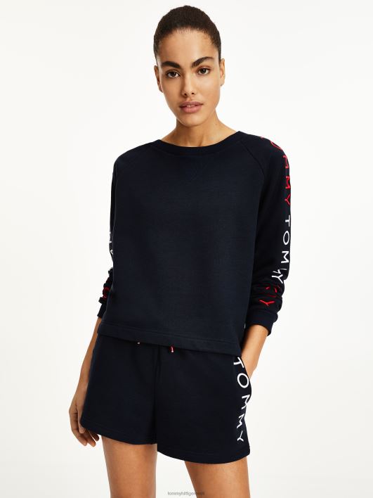 logo tikandiga dressipluus RJV622258 kõrbe taevas Tommy Hilfiger