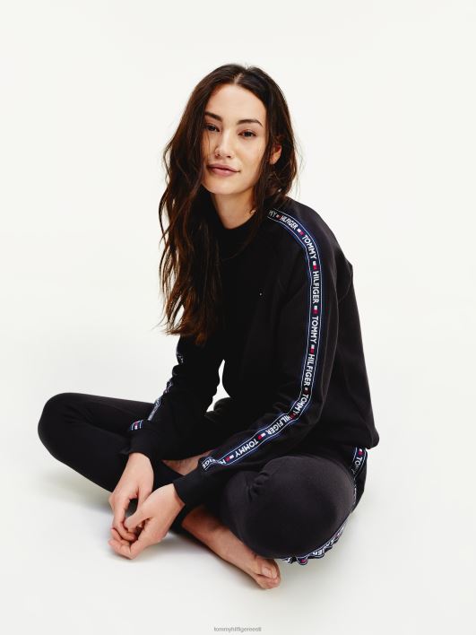 logoga teibiga dressipluus RJV622259 pvh must Tommy Hilfiger