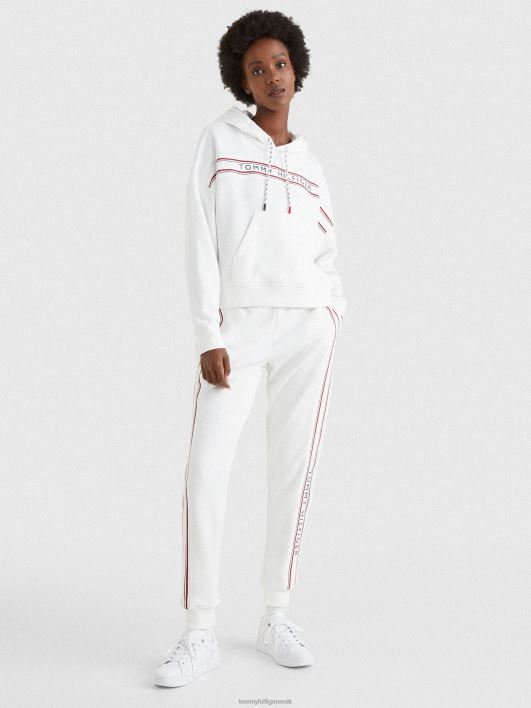 signatuuril teibiga pingutusnööriga kapuuts RJV622274 valge Tommy Hilfiger