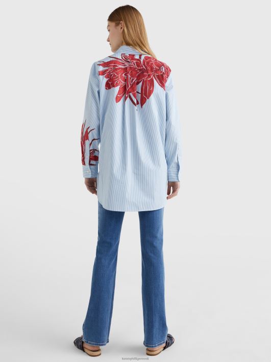 lillemustriga triibuline poiss-sõbrasärk RJV622404 saare lill/ithaka triip Tommy Hilfiger