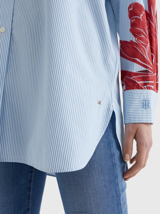 lillemustriga triibuline poiss-sõbrasärk RJV622404 saare lill/ithaka triip Tommy Hilfiger