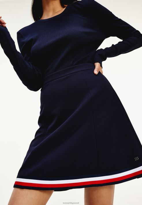 angela globaalne lühike seelik a-line seelik RJV627297 kõrbe taevas Tommy Hilfiger