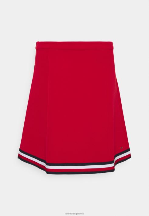 angela globaalne lühike seelik a-line seelik RJV627478 esmane punane Tommy Hilfiger