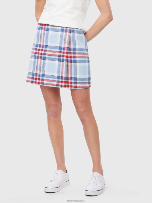 check wrap seelik RJV622495 suur ruuduline sinine Tommy Hilfiger