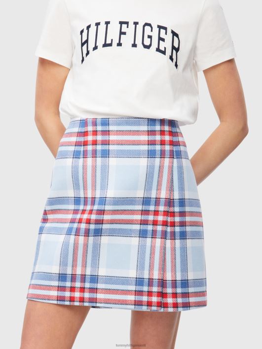 check wrap seelik RJV622495 suur ruuduline sinine Tommy Hilfiger