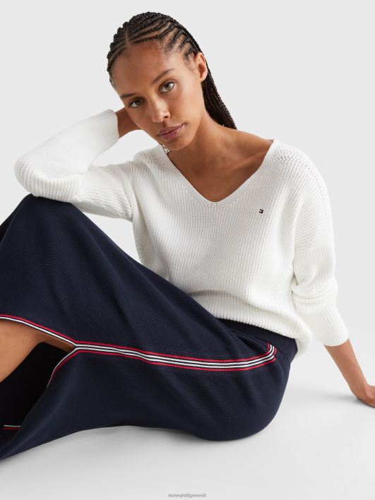 globaalse triibuga seelik RJV622486 kõrbe taevas Tommy Hilfiger