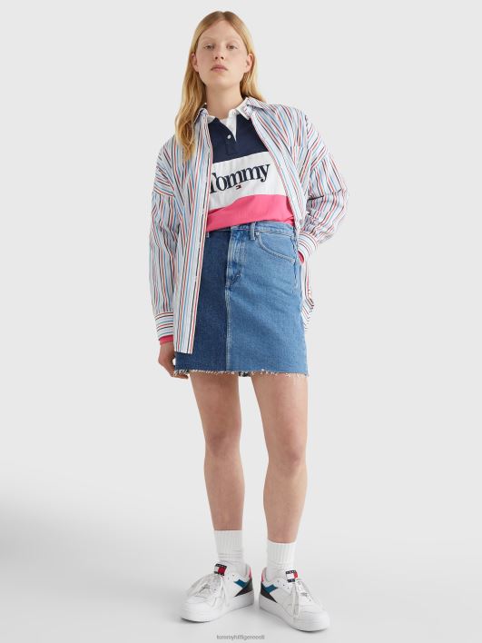 kahevärviline taaskasutatud teksaseelik RJV622501 denim valgus Tommy Hilfiger
