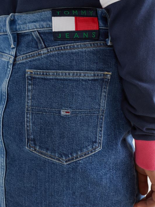 kahevärviline taaskasutatud teksaseelik RJV622501 denim valgus Tommy Hilfiger
