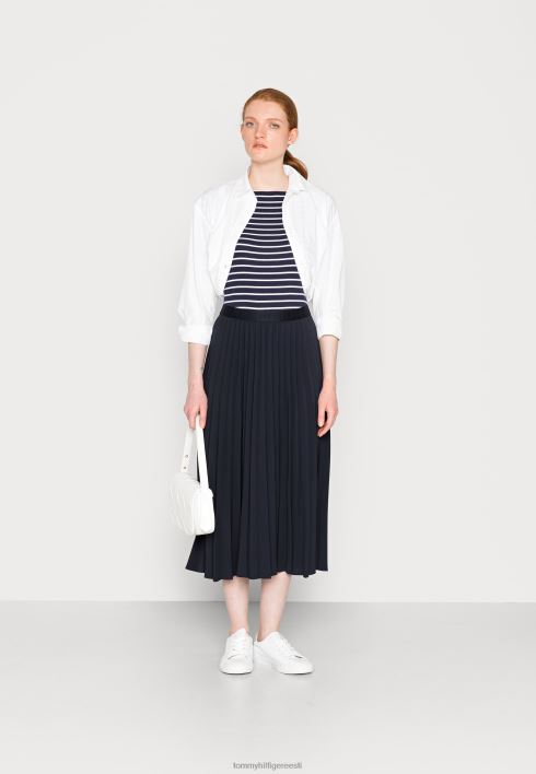 midi seelik a-line seelik RJV627634 kõrbe taevas Tommy Hilfiger