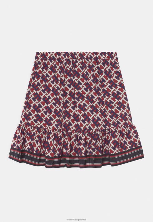 monogramm a-line seelik RJV625463 punane Tommy Hilfiger