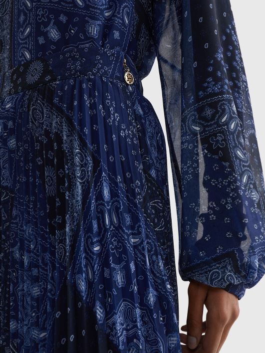 paisley plisseeritud lõdvestunud midi seelik RJV622485 lapiline bandana/kõrbetaevas Tommy Hilfiger