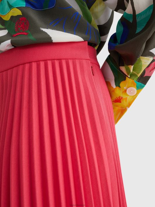 plisseeritud seelik RJV622479 roosa hiilgus Tommy Hilfiger