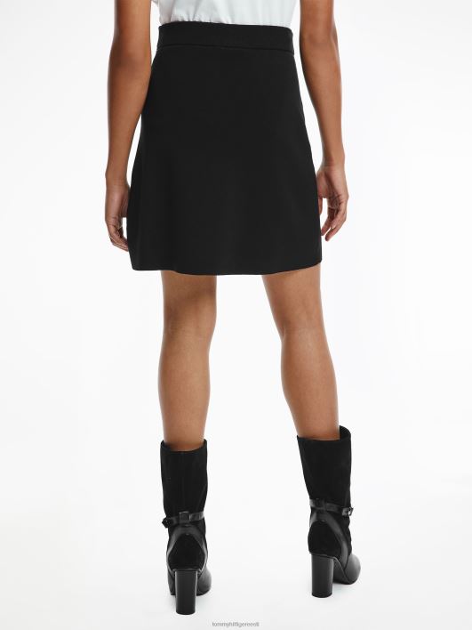 tavalise sobivusega lühike seelik RJV622503 must Tommy Hilfiger