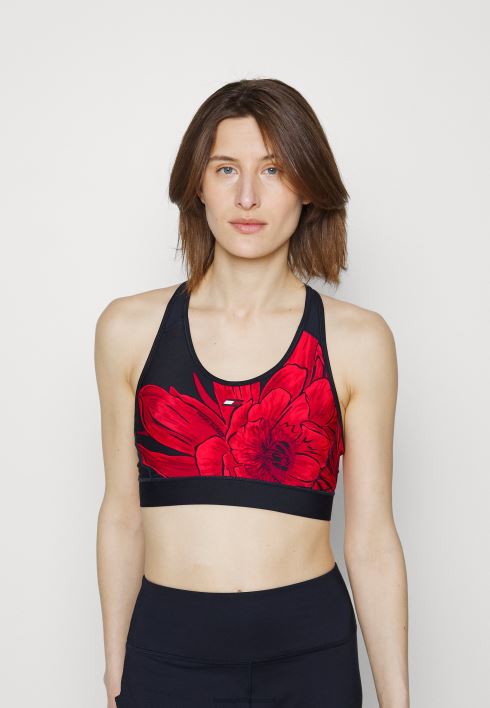 intensiivsusega lilleline rinnahoidja keskmise toega spordirinnahoidja RJV627122 kõrbe taevas Tommy Hilfiger