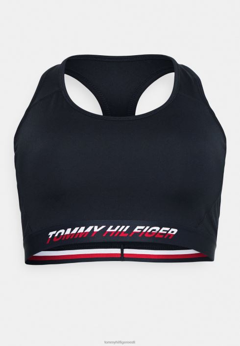 keskmise intensiivsusega tape racer rinnahoidja keskmise toega spordirinnahoidja RJV627079 kõrbe taevas Tommy Hilfiger