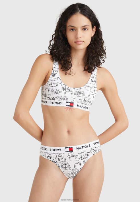 prinditud stringid RJV627062 tervitused valged Tommy Hilfiger