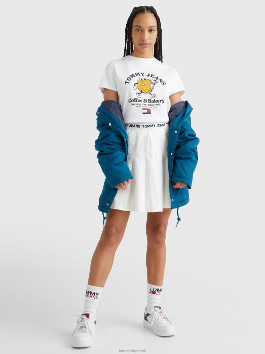 bageli mustriga t-särk RJV622773 valge Tommy Hilfiger