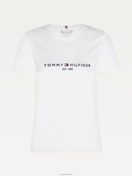 hädavajalik kaelusega logoga T-särk RJV622724 valge Tommy Hilfiger