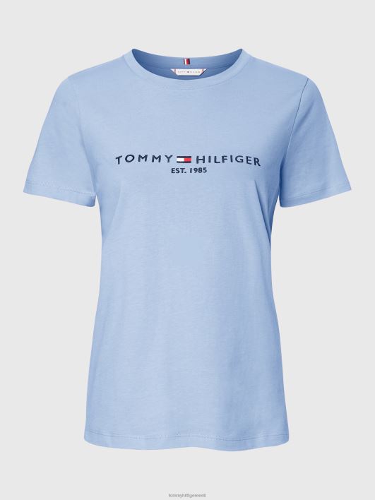 hädavajalik kaelusega logoga T-särk RJV622766 kuu sinine Tommy Hilfiger