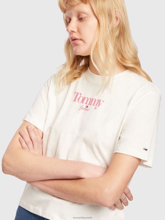 hädavajalik logoga tee RJV622841 ekru Tommy Hilfiger