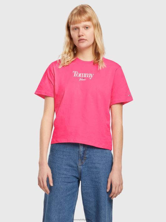 hädavajalik logoga tee RJV622847 roosa hoiatus Tommy Hilfiger